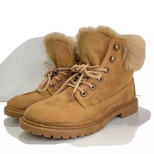 Rock & Candy Fur-Trimmed Lamar Ankle Boots